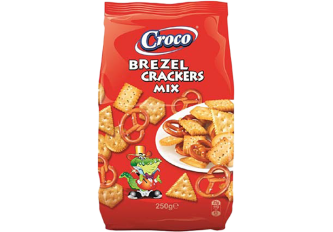 C.12 sachets 250gr BREZEL CRACKERS