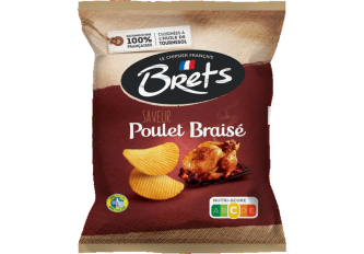 C.32 sachets de chips BRETS Poulet braisé 25gr