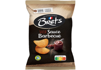 C.10 sachets de chips BRET'S 125gr Barbecue