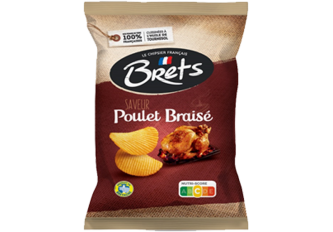 C.10 sachets de chips BRET'S 125gr Poulet Braisé