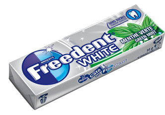 B.30 étuis FREEDENT WHITE menthe verte