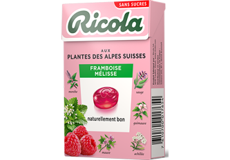 B.20 étuis RICOLA  50gr  Framboise Mélisse