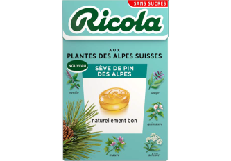 B.20 étuis RICOLA  50gr Sève des pins