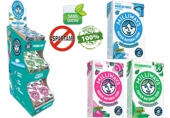 Display 30+6 étuis gums MILLIWAYS