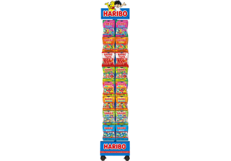 Présentoir sol HARIBO + 8x30 sachets 120gr