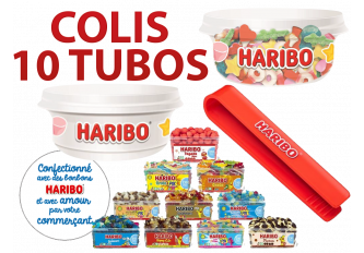 Colis HARIBO BOX 10 tubos