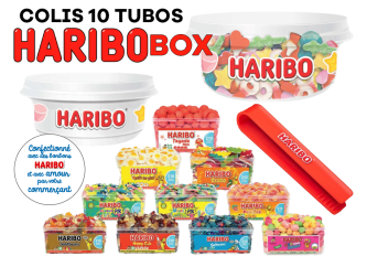 Colis HARIBO BOX 10 tubos