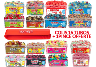 Colis 16 tubos HARIBO vrac