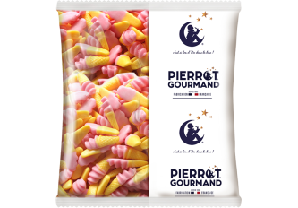 Sac 1kg CORNETS GLACE PIERROT GOURMAND