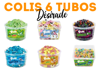 Colis 6 tubos TROLLI "Desirade"