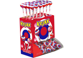 TUBO 100 SUCETTES KOJAK CERISE