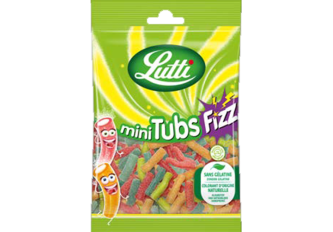 B.14 sachets LUTTI mini TUBS FIZZ 100gr