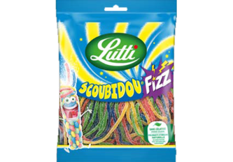 B.18 sachets LUTTI SCOUBIDOU FIZZ 100gr