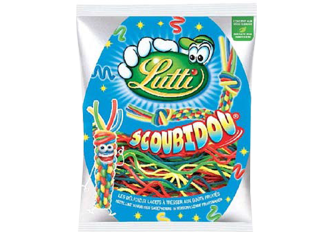 B.18 sachets LUTTI "SCOUBIDOU" 100gr