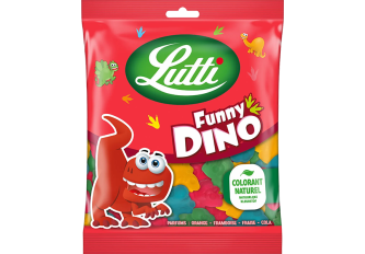 B.16 sachets LUTTI FUNNY DINO 100gr