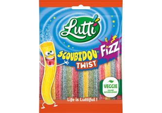 B.18 sachets LUTTI SCOUBIDOU TWIST 100gr