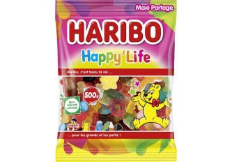 Colis 20 sachets 500gr HARIBO HAPPY LIFE