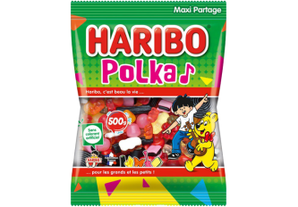 Colis 20 sachets 500gr HARIBO POLKA