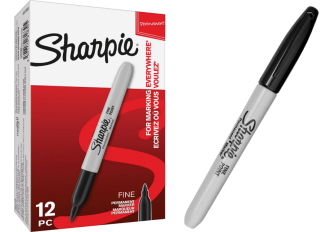 B.12 marqueurs  SHARPIE noir