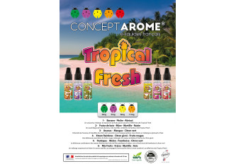 MENU A5 "TROPICAL FRESH"