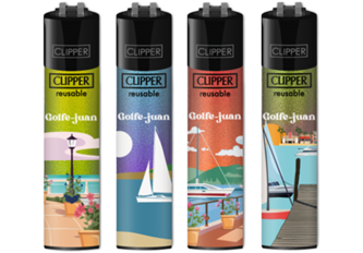 B.48 briquets MY CLIPPER large CP11 GOLFE JUAN