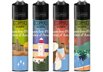 B.48 briquets MY CLIPPER large CP11 JUAN LES PINS