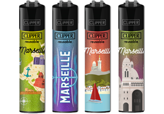 B.48 briquets MY CLIPPER large CP11 MARSEILLE