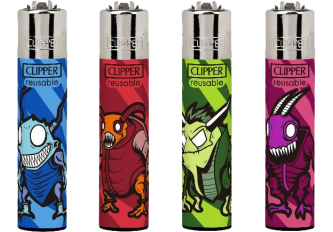 B.48 briquets CLIPPER large  MONST INSECT