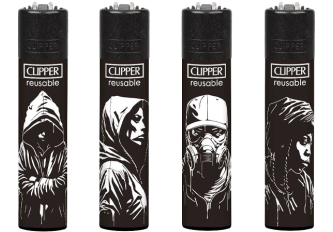 B.48 briquets CLIPPER CP11 large STENCIL STYL