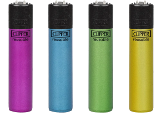 B.48 briquets CLIPPER large CRYSTAL FLUO