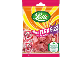 B.14 sachets LUTTI MINI FLEX FIZZ 100gr