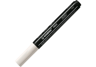 B.5 marqueurs STABILO FREE T300 blanc