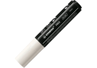 B.5 marqueurs STABILO FREE T800 blanc