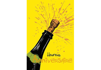 Carnet anniversaire CHAMPAGNE J