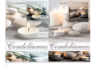 Carnet condoléance PM GALET+BOUGIE