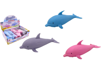 Présentoir 12 animaux dauphins 18cm