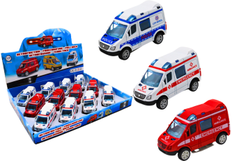 B.12 véhicules de secours 8,5cm