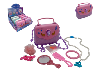 B.8 sacs à main beauté 12,5cm + accessoires