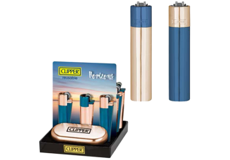 P.12 briquets métal CLIPPER  HORIZONS