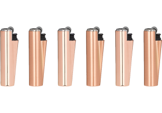 P.30 briquets métal CLIPPER  ROSE GOLD