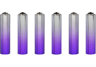 P.30 briquets métal CLIPPER  PURPLE GRADIENT