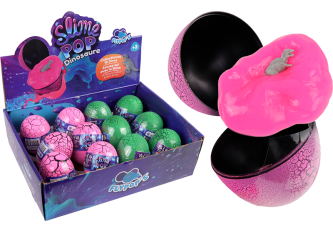 P.12 oeufs DINO slime 6cm