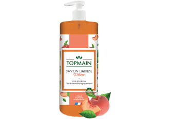 Savon Topmain 500ml Pêche