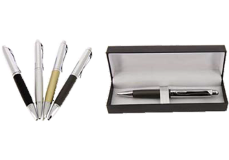 Lot 4 stylos bille godronne SAXO