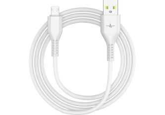 Câble 2,4A micro-USB 1m blanc