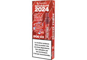 Lot 10 kits WPUFF 2.0 GROSSE FRAISE 9mg
