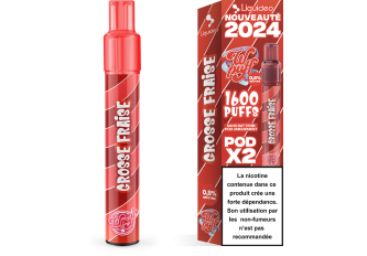 Lot 10 B.2 pods WPUFF 2.0 GROSSE FRAISE 9mg