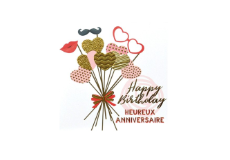 Carnet anniversaire BOUQUET COEURS