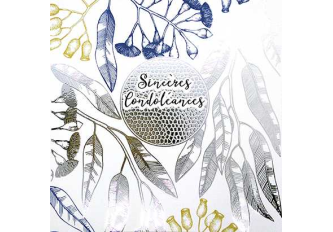 Carnet condoléance FEUILLE 3 COULEURS