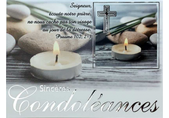 Carnet condoléance MM BOUGIE+GALETS